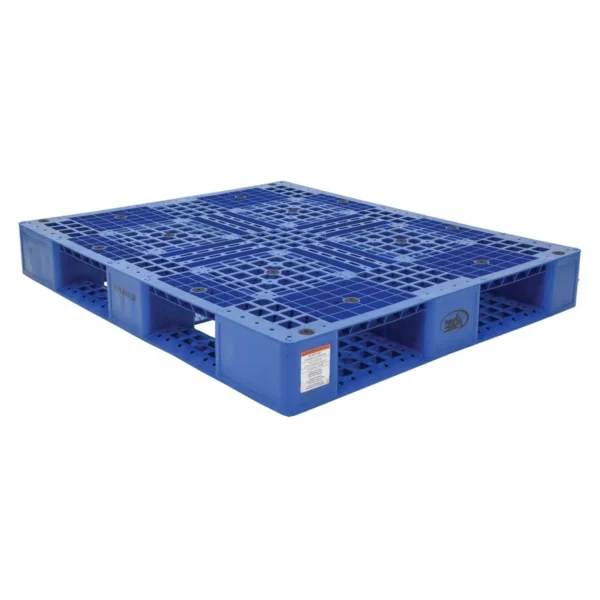 High Density Polyethylene Pallet 39-3/8 In. x 47-3/8 In. x 6 In. 8000 Lb. Capacity Blue