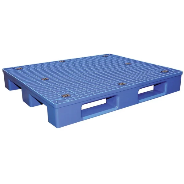 High Density Polyethylene Solid Top Rackable Pallet/Skid 47 In. x 39-1/4 In. x 6-1/2 In. 8,800 Lb. Floor Capacity Blue