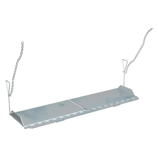 Aluminum Split Hinged Bridge 12 In. Length With Runoff Guards And Lifting Chains