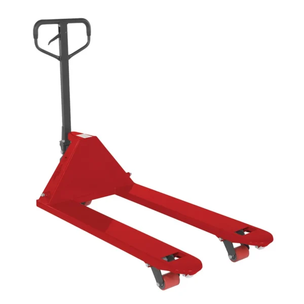 Steel Full Featured Pallet Truck 27 In. x 48 In. 5500 Lb. Capacity Red