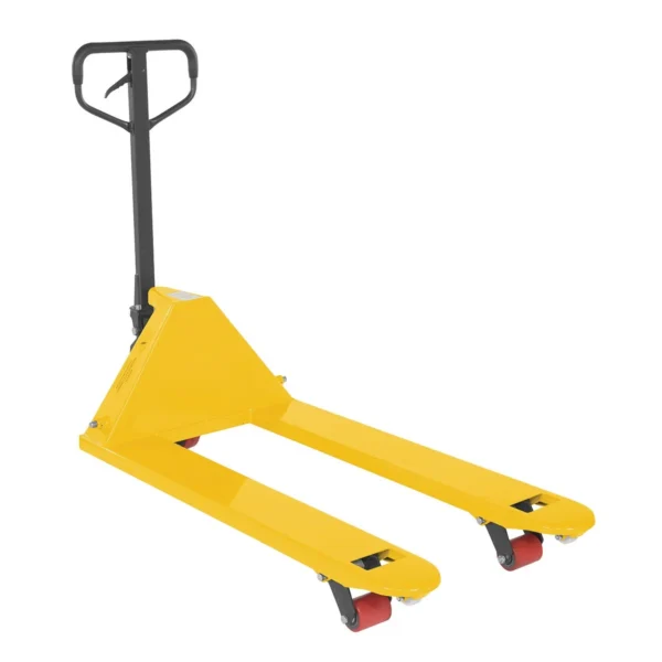 Steel Full Featured Pallet Truck 27 In. x 48 In. 5500 Lb. Capacity Yellow