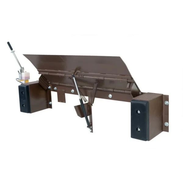 Steel Hand Pump Edge-O-Dock Leveler 66 In. Ramp Width x 29 In. Ramp Length 20,000 Lb. Capacity Brown