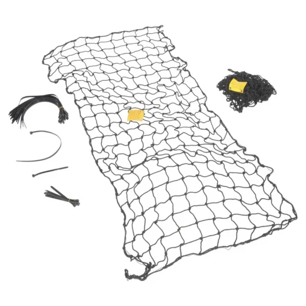 Nylon Pallet Rack Netting 2 Nets 99 In. x 3/16 In. x 96 In. 2500 Lb. Holding Capacity Black