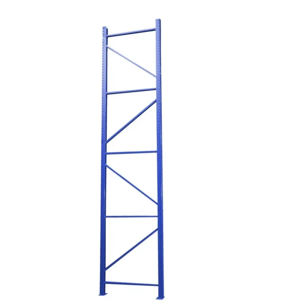 Steel Pallet Racking Frame 14 Ft. x 42 In. 19,380 Lb. Capacity Blue