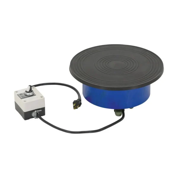 Steel Factory Installed Counter Clockwise Powered Turntable 100 Lb. Capacity Blue