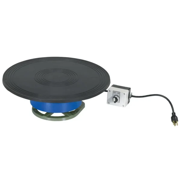 Steel Clockwise Powered Turntable 18 In. x 18 In. x 6-1/16 In. 250 Lb. Capacity Blue