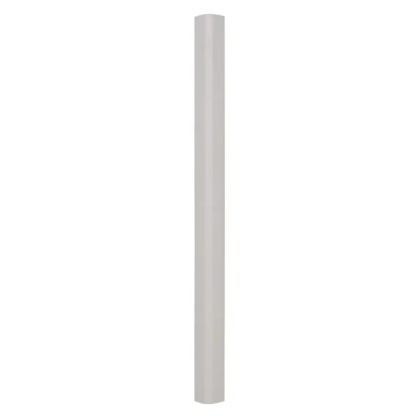 PVC Plastic Round Corner Guard 3 In. x 3 In. x 48 In. 90 Degree Rounded Beige