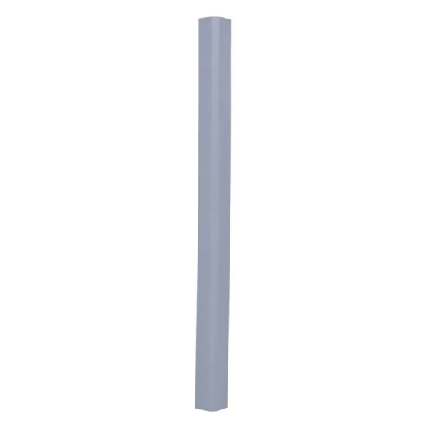 PVC Plastic Round Corner Guard 3 In. x 3 In. x 48 In. 90 Degree Rounded Gray