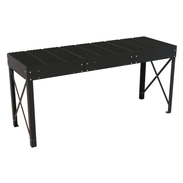 Steel Personnel Work Platform 60 In. Tall 36 In. x 108 In. Black