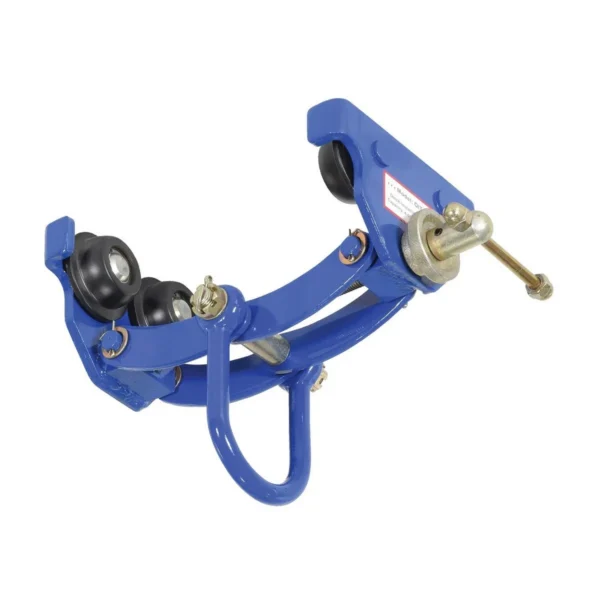 Steel Quick Install Manual Trolley 6-3/4 In. x 14-1/8 In. x 12 In. 4000 Lb. Capacity Blue