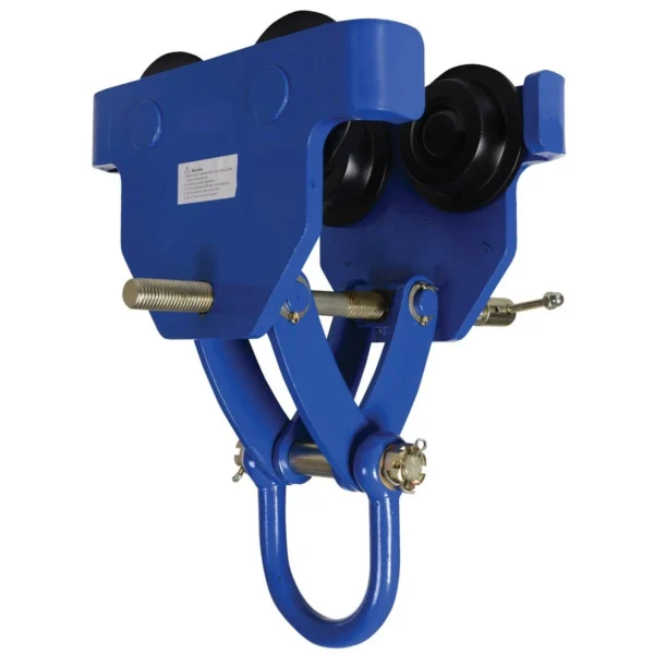 Steel Quick Install Manual Trolley 13-5/8 In. x 20-3/16 In. x 20-3/8 In. 8000 Lb. Capacity Blue