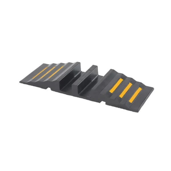 Molded Rubber Hose/Cable Crossover Bridge 32-5/8 In. x 12 In. x 3-1/2 In. 2400 Lb. Capacity Black