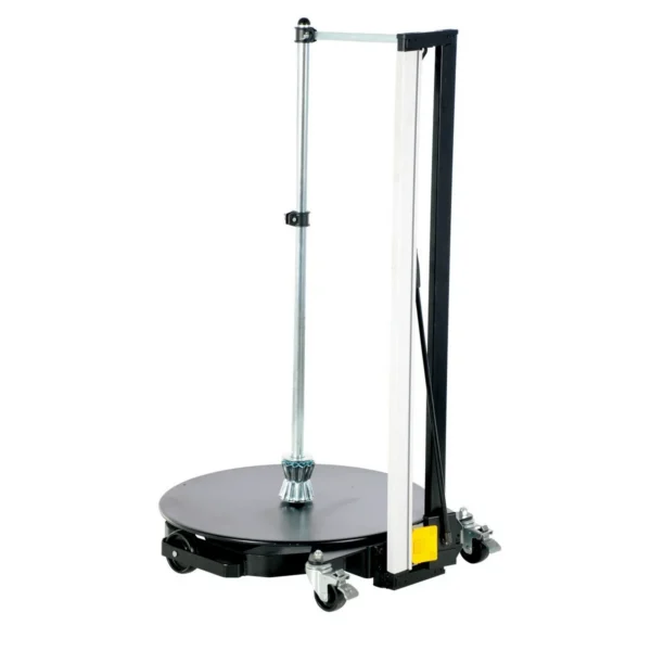 Steel Roll Dolly with Cutter 40 In. x 35 In. x 70 In. 440 Lb. Capacity Black