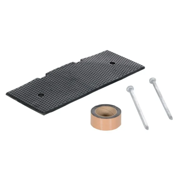 Rubber Female End Cap Asphalt Hardware 8-7/8 In. x 23-1/2 In. x 1-5/8 In. 40000 Lb. Capacity Black