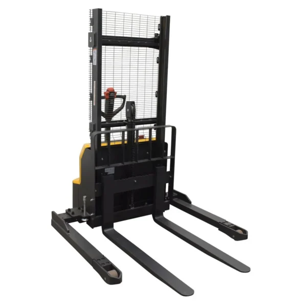 Vestil Stl Adj Pwrd Lift Stacker 63" Raised 2600# Blk