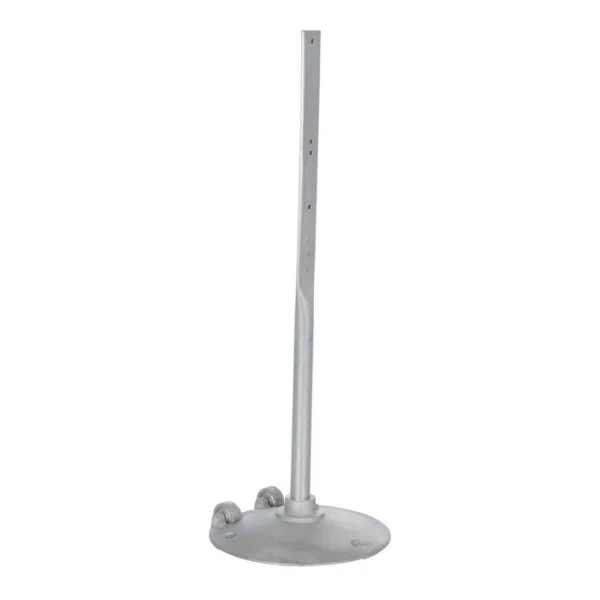 Steel Sign Stand with Wheels 16.75 x 17.38 x 48 Silver