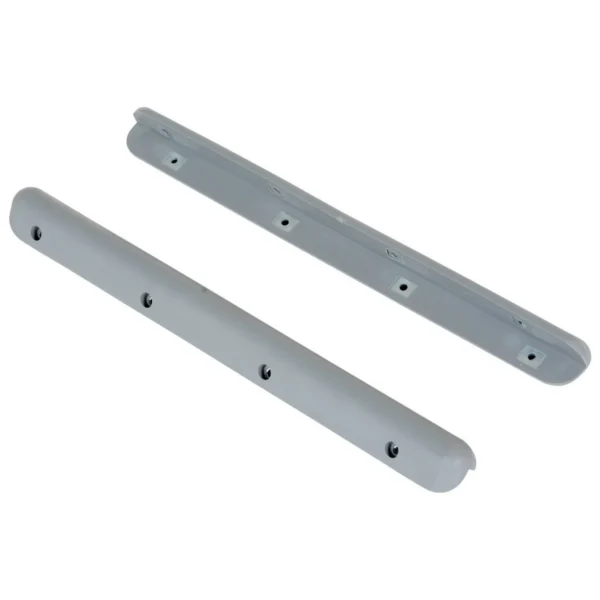 Plastic Corner & Surface Guard with Rubber Edges 12 Quantity 12 In. x 1-3/16 In. x 1-1/8 In. Gray