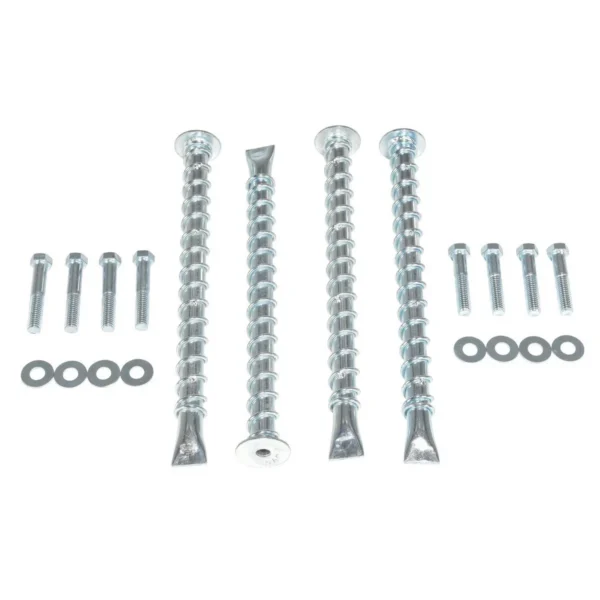 Steel Heavy Duty Asphalt Anchor Kit Silver