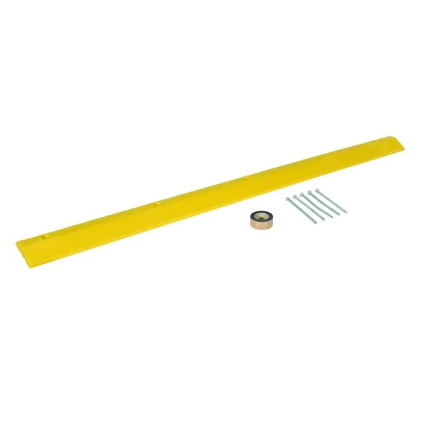 Plastic Speed Bump Asphalt Hardware 106 In. x 10 In. x 2 In. Yellow