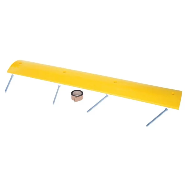 Plastic Speed Bump Asphalt Hardware 72 In. x 12 In. x 2-1/4 In. Yellow