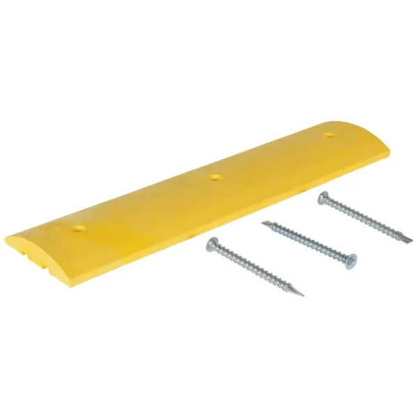 Plastic Heavy Duty Speed Bump Asphalt Hardware 48 In. x 12 In. x 2-1/4 In. Yellow