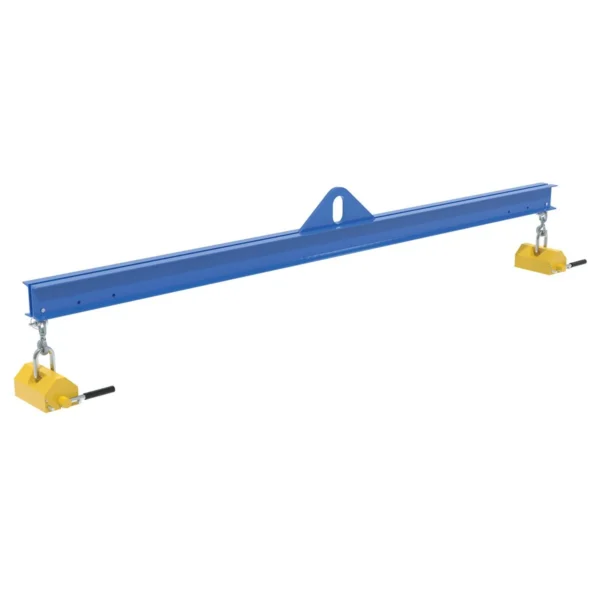 Steel Magnetic Spreader Beam 120 In. Length 2,000 Lb. Capacity Blue