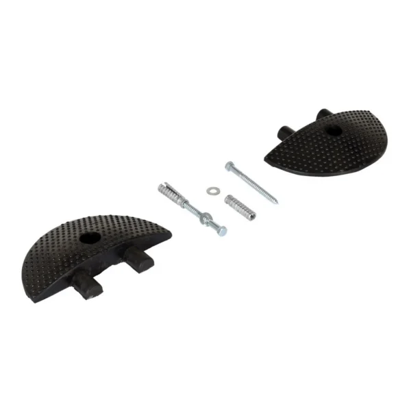 Rubber Heavy Duty Speed Bump Concrete End Caps Black