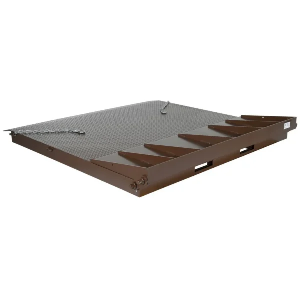 Steel Heavy Duty Container Ramp 72 In. Width 15,000 Lb. Capacity Brown