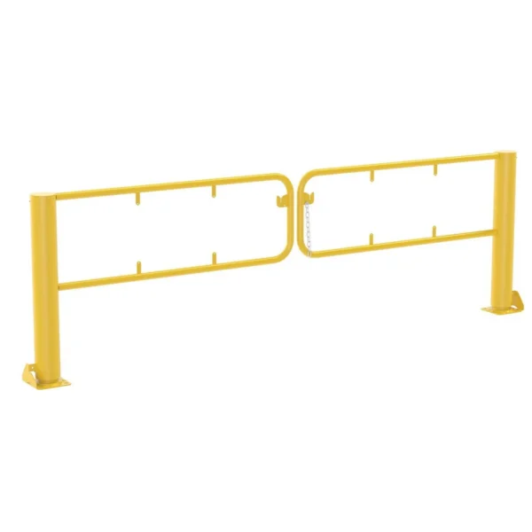 Steel Swivel Dock Gate Pair for 10 Ft. Door Yellow