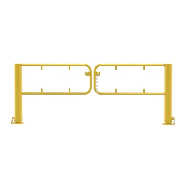 Steel Swivel Dock Gate Pair for 8 Ft. Door Yellow