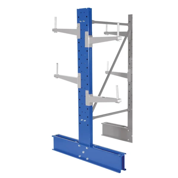 Steel Standard Cantilever Double Upright 8 Ft. Height 12 In. Arm Use Length 10,100 Lb. Capacity Blue