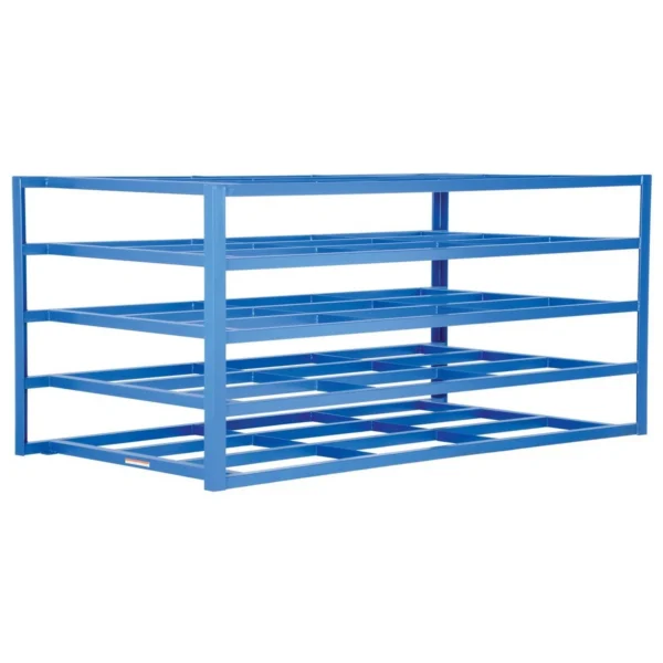 Steel Horizontal Sheet Rack 5 Shelves 102-3/4 In. x 54-1/2 In. x 48 In. 2,000 Lb. Capacity Per Shelf Blue