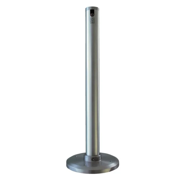 Aluminum Smokers Bollard 35 In. Height Floor Mount Silver