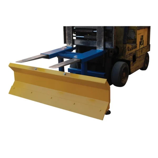 Steel Snow Plow Blade Fork Mounted 72 In. Blade Width Blue/Yellow