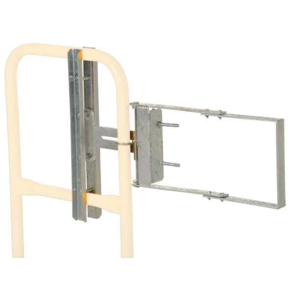 Galvanized Steel Self-Closing Gate 16 In. to 26 In. Opening Gray
