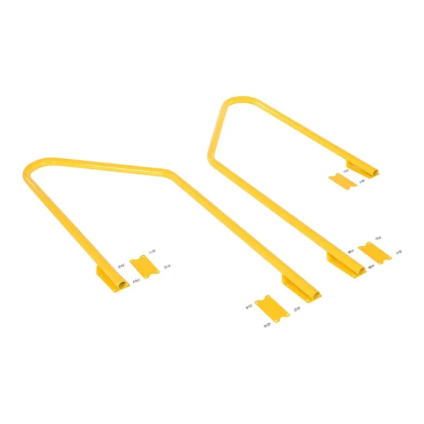 Steel Retro Fit Handrail Kit For 3 Step Poly Step Stool Models Yellow