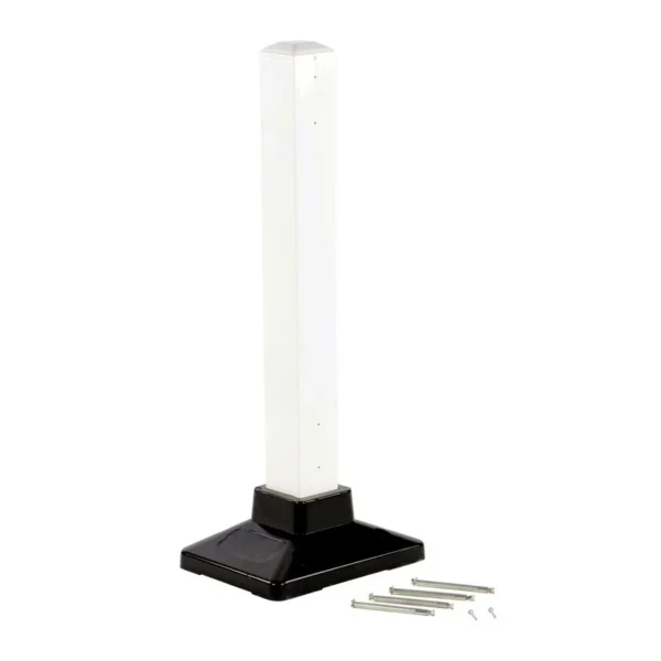 Steel Semi-Permanent Barrier Post White