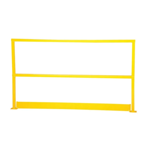 Steel Safety Handrail with Toe Board 74-1/2 In. x 4 In. x 42 In. Yellow