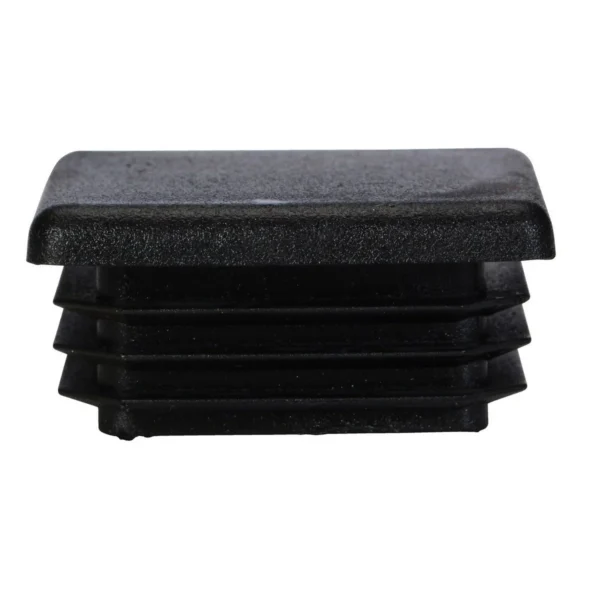 Plastic Square Safety Handrail End Cap Black