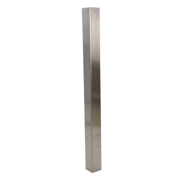 304 Stainless Steel Square Corner Guard 48 In. x 3-1/2 In. x 3-1/2 In. Silver