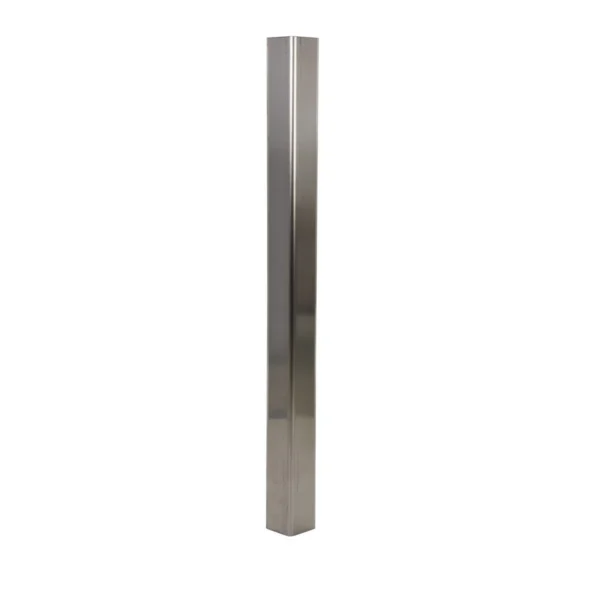304 Stainless Steel Round Corner Guard 48 In. x 3-1/2 In. x 3-1/2 In. Silver