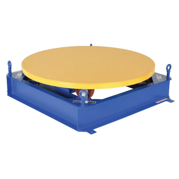 Steel Electric Hydraulic Stand Alone Powered Carousel 4,000 Lb. Capacity Blue/Yellow