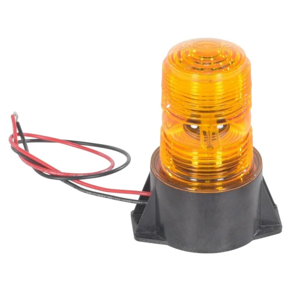 Acrylic Warning Strobe Light 3 In. x 4 In. x 5 In. Projection Amber