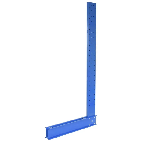 Steel Standard Duty Cantilever Single Sided Upright 8 Ft x 30 In. To 36 In. Arm Blue
