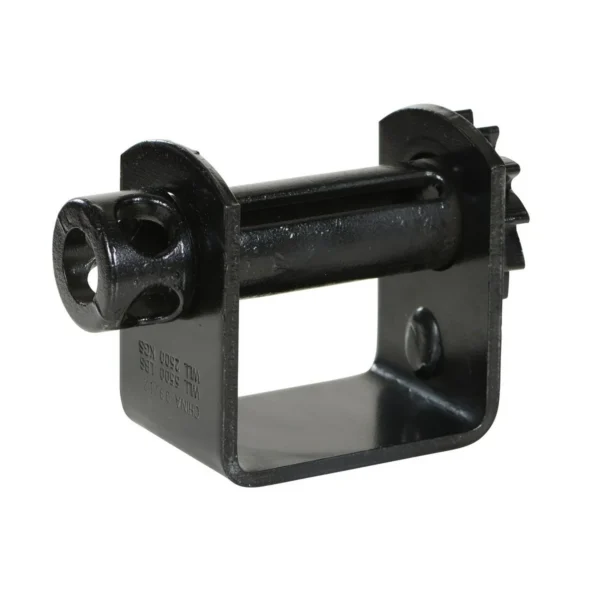 Steel Weld On Truck Mounted Strap Winch Black