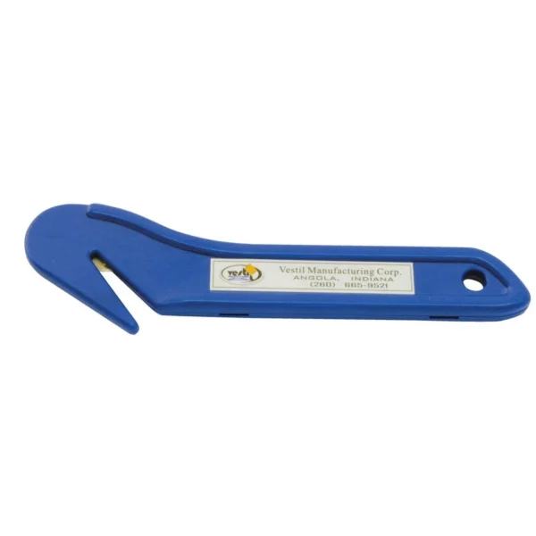 High Density Plastic Stretch Wrap Film Knife 7 In. x 2 In. Blue