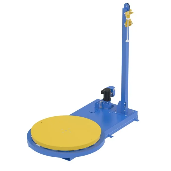Steel Semi-Automatic Stretch Wrap Machine 54 In. Turntable Diameter 5,000 Lb. Capacity Blue/Yellow
