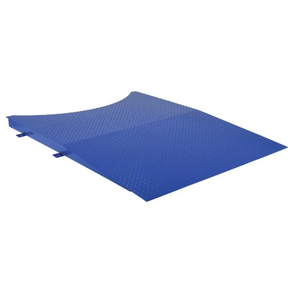 Steel Approach Ramp 4,000 Lb. Capacity Blue Factory Installed For Stretch Wrap Machine SWA-60-AW