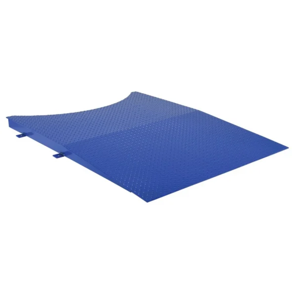 Steel Approach Ramp 4,000 Lb. Capacity Blue Factory Installed For Stretch Wrap Machine SWA-82-AW