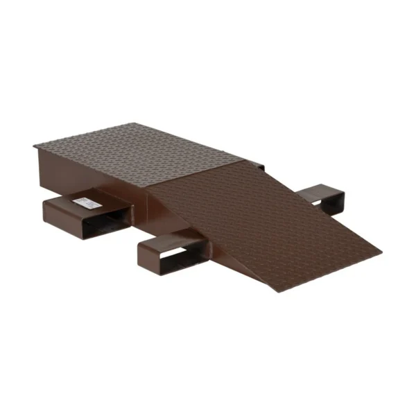 Steel Wheel Riser 48 In. x 18 In. x 6-1/4 In. 40,000 Lb. Capacity Brown